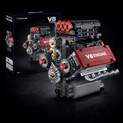 Motor V8 Funcional De Bloques