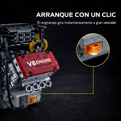 Motor V8 Funcional De Bloques